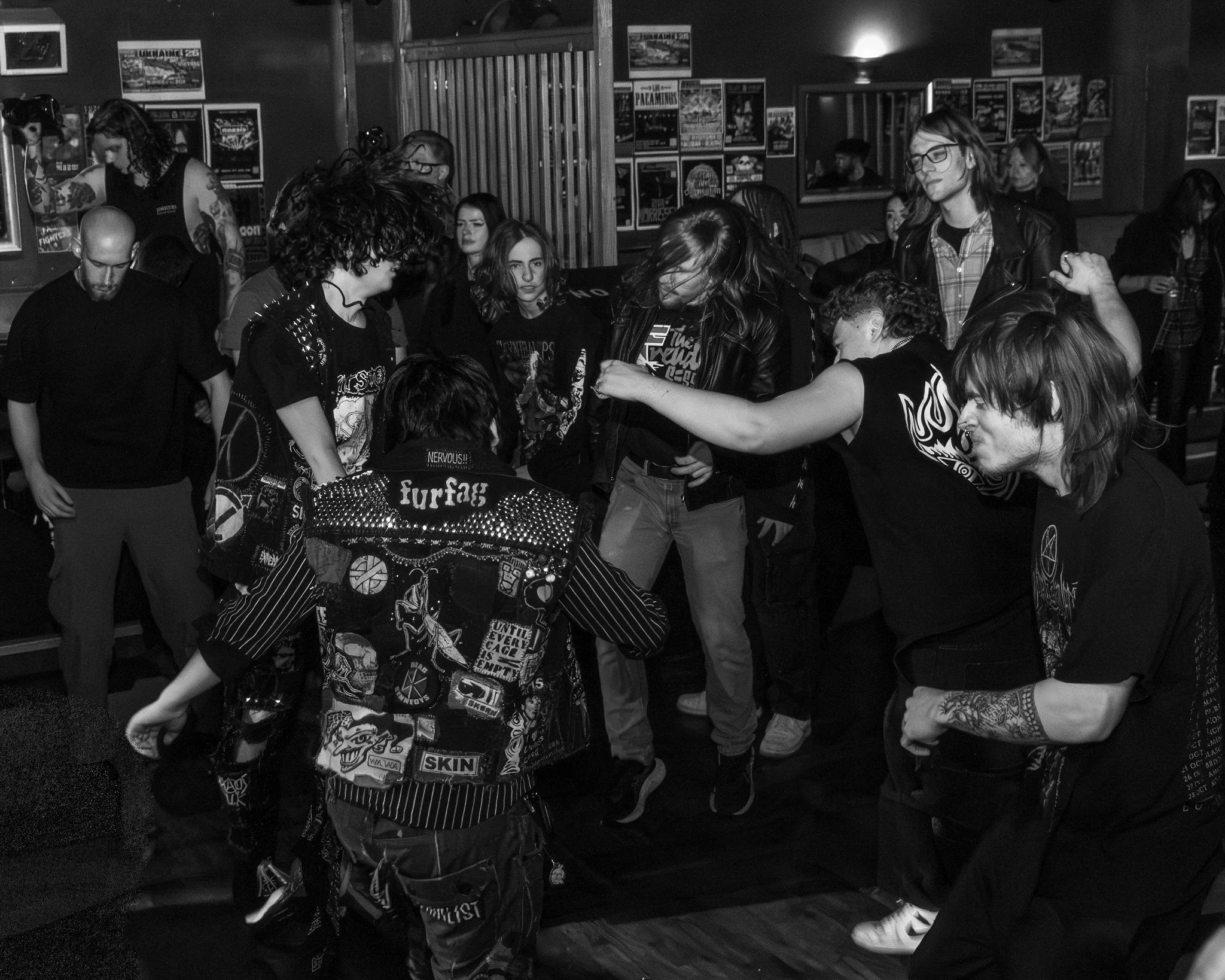 Documentary crowd scene at an alternative music event