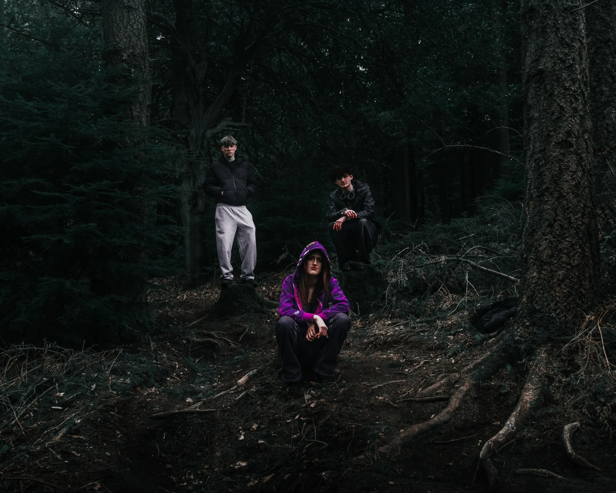 Environmental portrait in a woodland setting