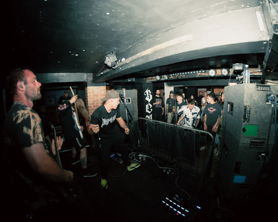 Shoot To Kill performing at Bear Cave, Bournemouth — concert photograph 6